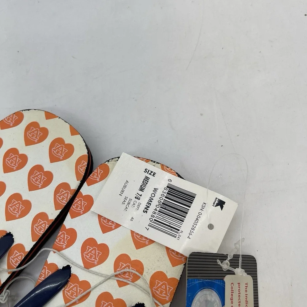 Auburn University Flip-Flops Women's Size 7 Mens Size 8 Sportswear